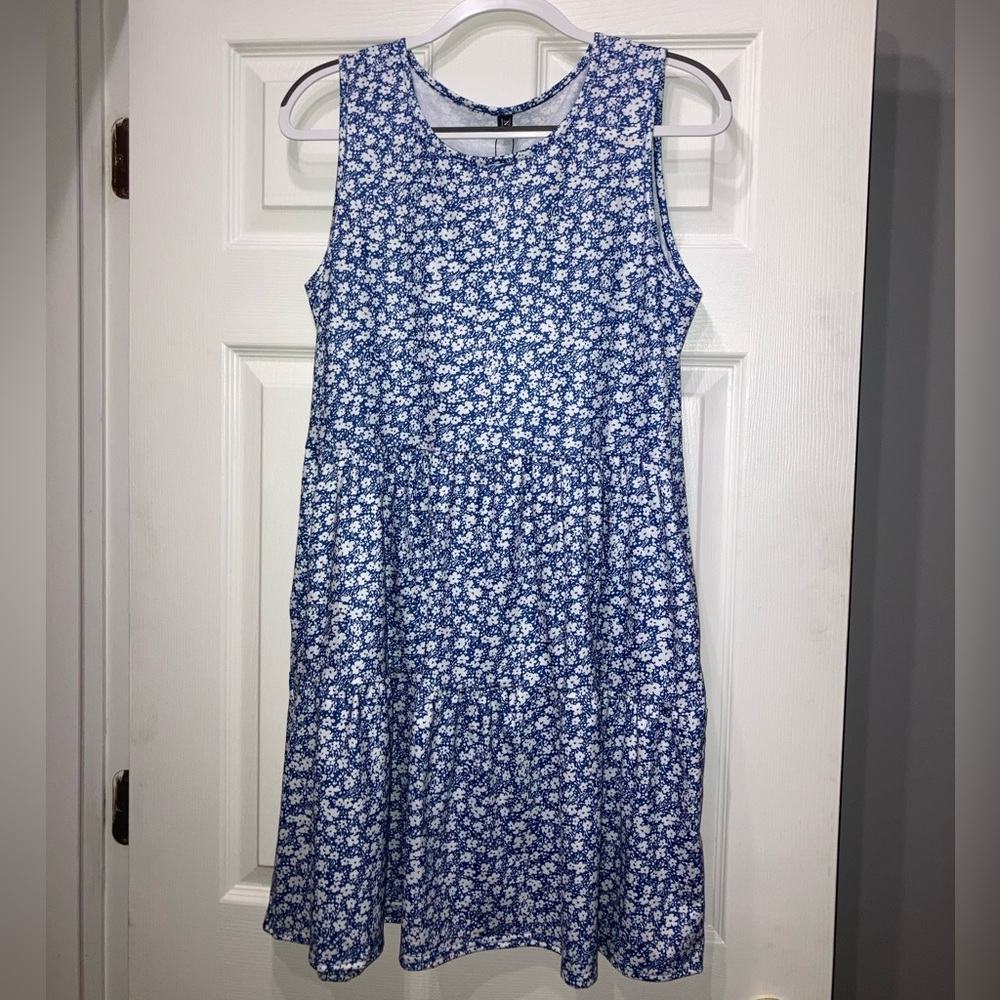 Blue Floral Dress